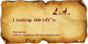Linding Adrián névjegykártya